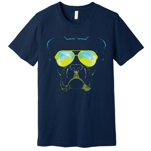 Boxer In Sunglasses Dog Gift Boxer Mom Boxer Dad Gift Premium T-Shirt