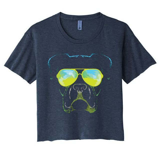 Boxer In Sunglasses Dog Gift Boxer Mom Boxer Dad Gift Crop Top