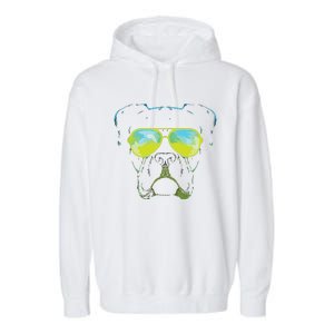 Boxer In Sunglasses Dog Gift Boxer Mom Boxer Dad Gift Garment-Dyed Fleece Hoodie