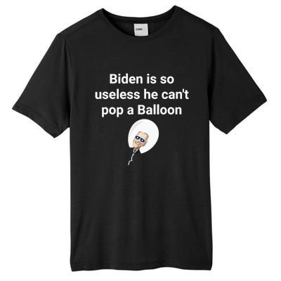 Biden is so useless he can't pop a balloon Chinese balloon Tall Fusion ChromaSoft Performance T-Shirt