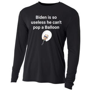 Biden is so useless he can't pop a balloon Chinese balloon Cooling Performance Long Sleeve Crew