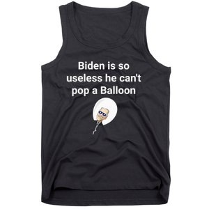 Biden is so useless he can't pop a balloon Chinese balloon Tank Top