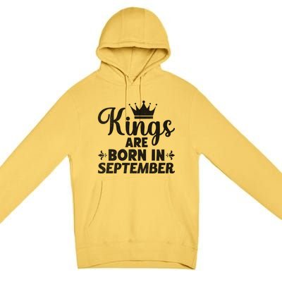 Born In September Funny September Month Gift Premium Pullover Hoodie