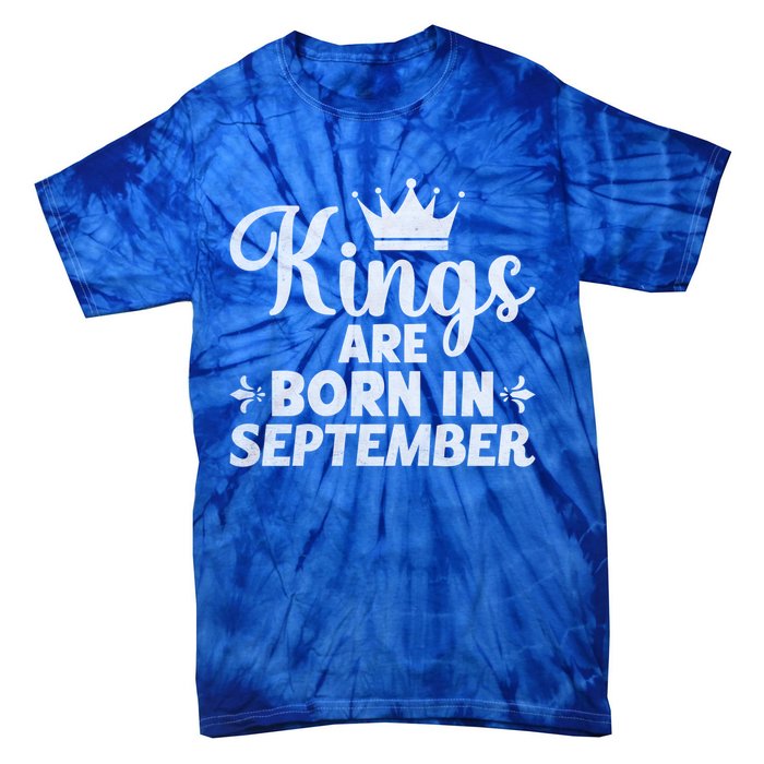 Born In September Funny September Month Gift Tie-Dye T-Shirt