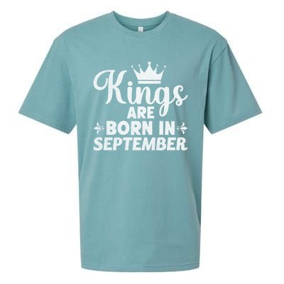 Born In September Funny September Month Gift Sueded Cloud Jersey T-Shirt