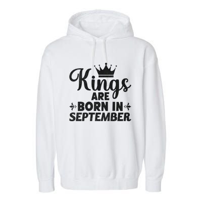 Born In September Funny September Month Gift Garment-Dyed Fleece Hoodie