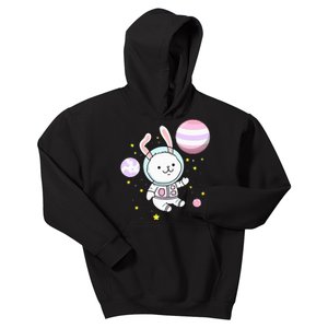 Bunny In Space Pomosexual Pride Kids Hoodie