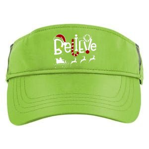 Believe In Santa Clause Christmas Adult Drive Performance Visor