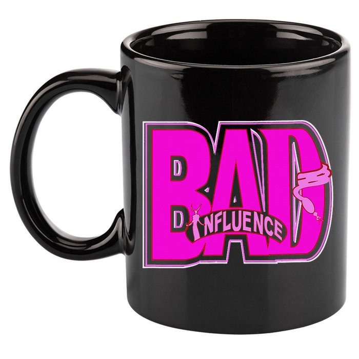 BAD INFLUENCE SASSY WEAR 11oz C Handle Ceramic Mug