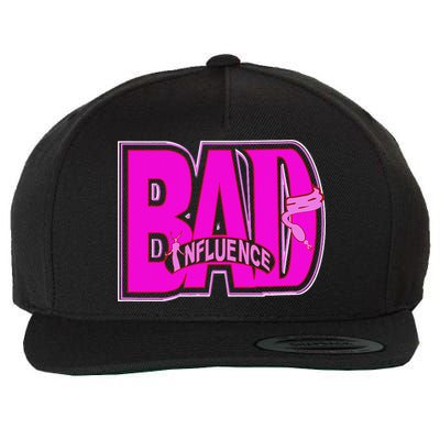 BAD INFLUENCE SASSY WEAR Wool Snapback Cap