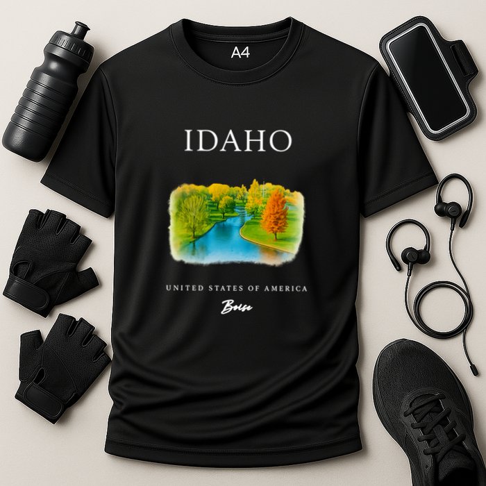Boise Idaho Signature Series Cooling Performance Crew T-Shirt