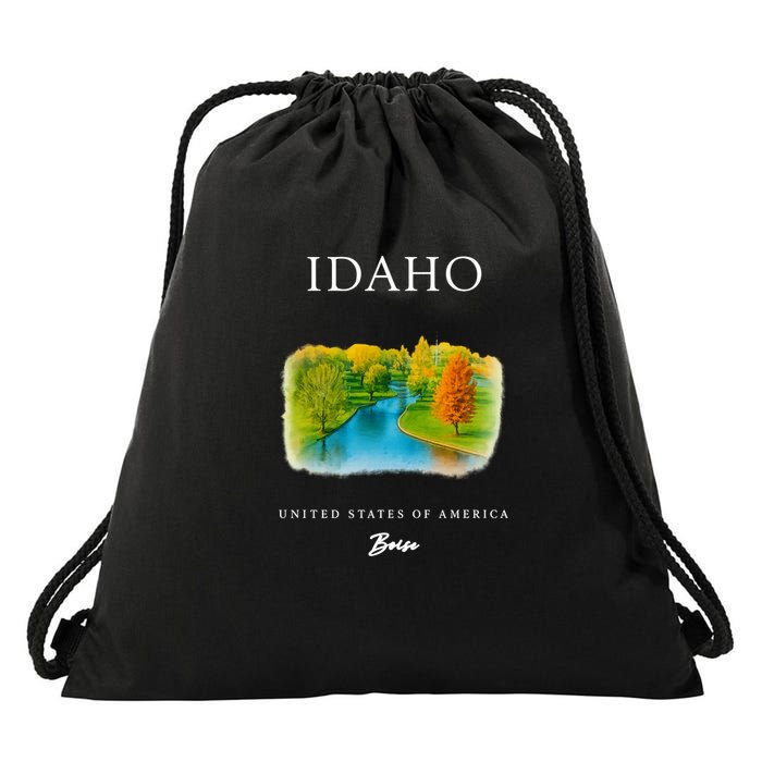 Boise Idaho Signature Series Drawstring Bag