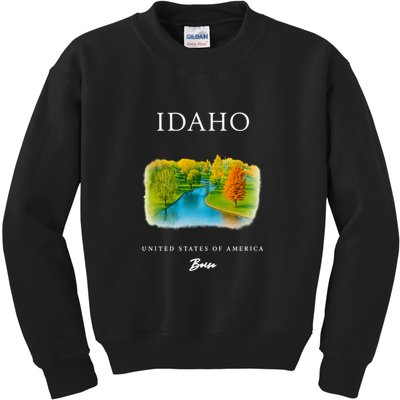 Boise Idaho Signature Series Kids Sweatshirt