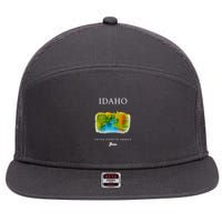 Boise Idaho Signature Series 7 Panel Mesh Trucker Snapback Hat