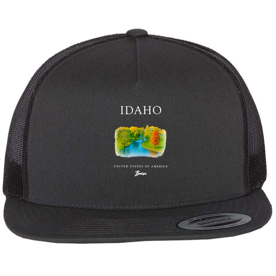 Boise Idaho Signature Series Flat Bill Trucker Hat