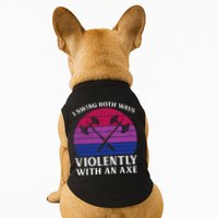 Bisexual I Swing Both Ways Axe Bi Pride Flag Lgbtq Doggie Tank