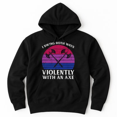 Bisexual I Swing Both Ways Axe Bi Pride Flag Lgbtq Hoodie