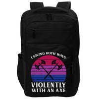 Bisexual I Swing Both Ways Axe Bi Pride Flag Lgbtq Impact Tech Backpack