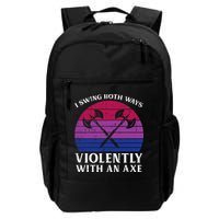 Bisexual I Swing Both Ways Axe Bi Pride Flag Lgbtq Backpack