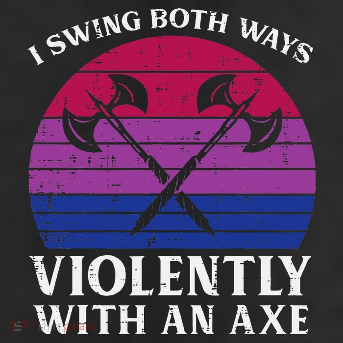 Bisexual I Swing Both Ways Axe Bi Pride Flag Lgbtq Adult Drive Performance Visor