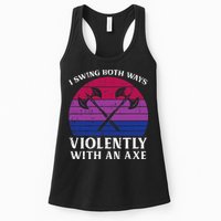 Bisexual I Swing Both Ways Axe Bi Pride Flag Lgbtq Womens Tank Top