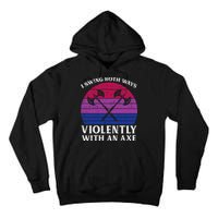 Bisexual I Swing Both Ways Axe Bi Pride Flag Lgbtq Tall Hoodie