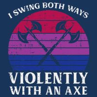 Bisexual I Swing Both Ways Axe Bi Pride Flag Lgbtq Infant Baby Jersey Bodysuit