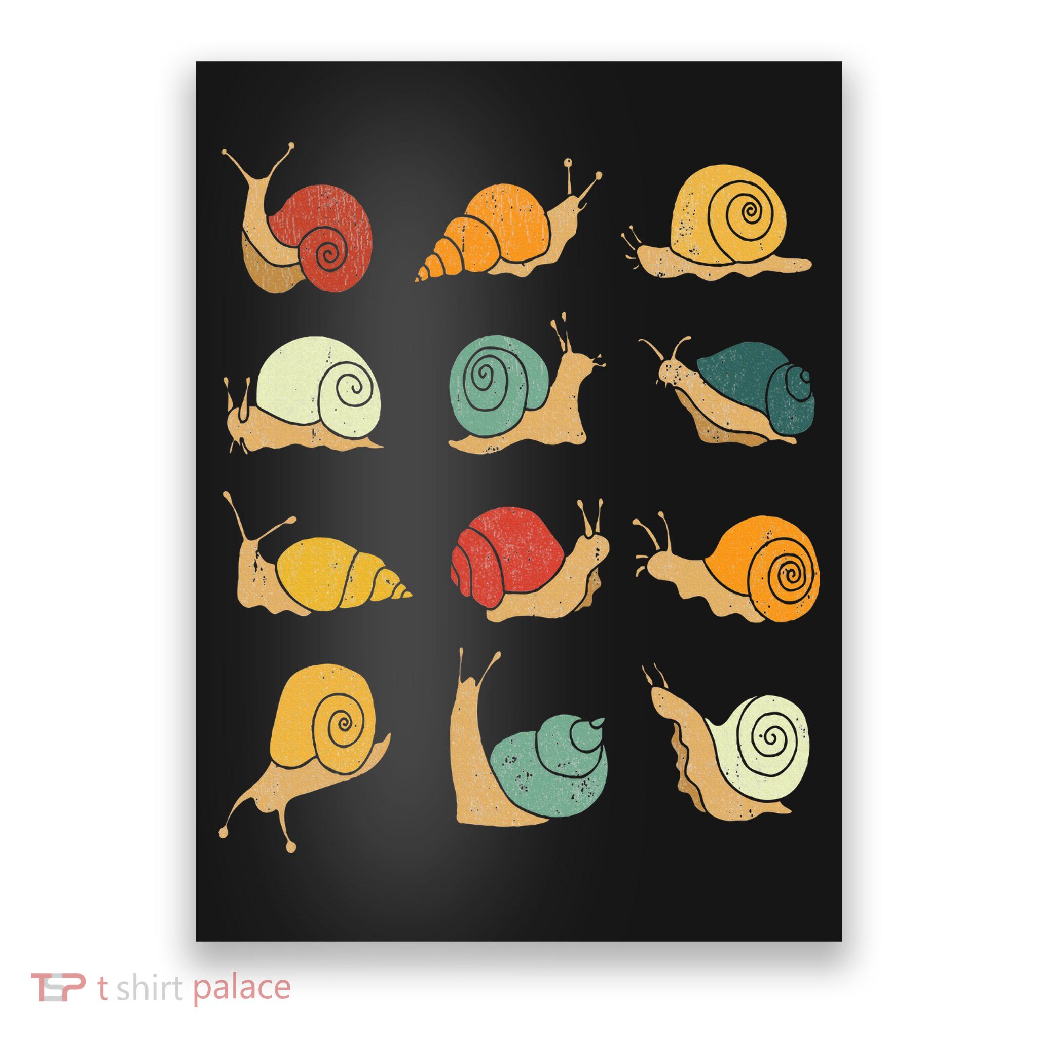 Beautifully Illustrated Snails Vintage Snail Lover Poster