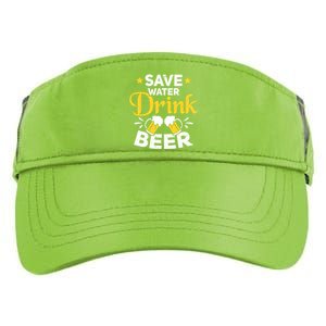 Beer Ing Save Water Beer Funny Oktoberfest Gift Adult Drive Performance Visor