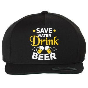 Beer Ing Save Water Beer Funny Oktoberfest Gift Wool Snapback Cap