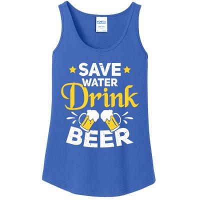 Beer Ing Save Water Beer Funny Oktoberfest Gift Ladies Essential Tank