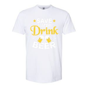 Beer Ing Save Water Beer Funny Oktoberfest Gift Softstyle CVC T-Shirt