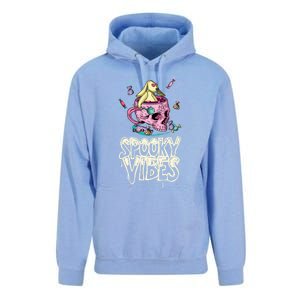 Bunny In Skull Mug Candy Spooky Vibes Halloween Meaningful Gift Unisex Surf Hoodie