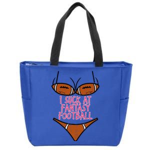 Bikini I Suck At Fantasy Football Funny FFL Loser Zip Tote Bag