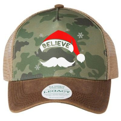 Believe In Santa Claus Christmas Xmas Santa Hat Legacy Tie Dye Trucker Hat