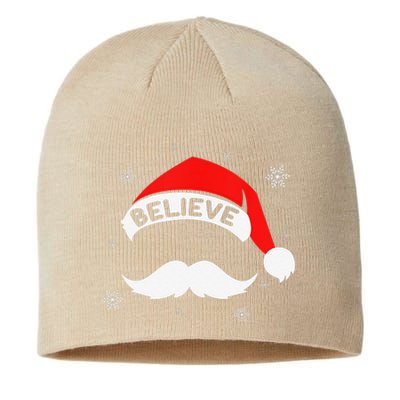 Believe In Santa Claus Christmas Xmas Santa Hat Sustainable Beanie