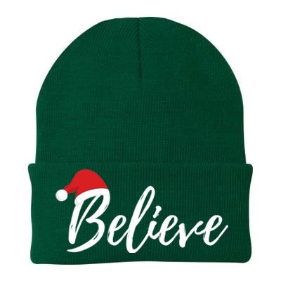 Believe In Santa Claus Cool Gift Christmas Cool Gift Knit Cap Winter Beanie