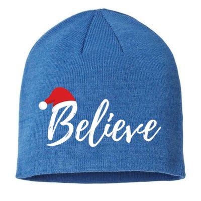 Believe In Santa Claus Cool Gift Christmas Cool Gift Sustainable Beanie