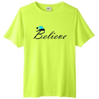 Believe In Santa Cute Christmas Gift Tall Fusion ChromaSoft Performance T-Shirt