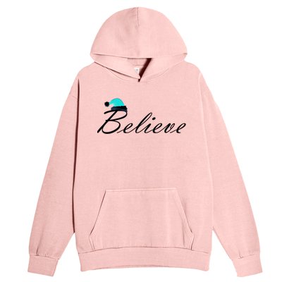 Believe In Santa Cute Christmas Gift Urban Pullover Hoodie