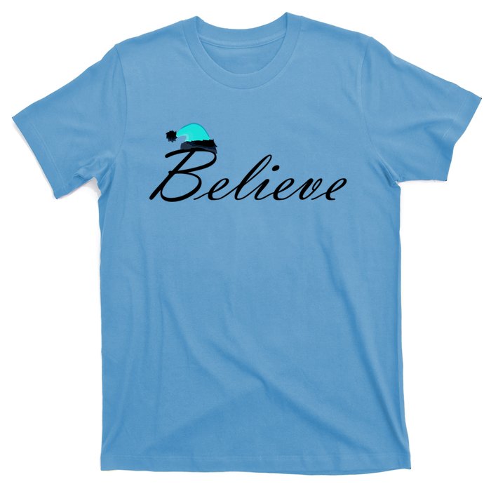 Believe In Santa Cute Christmas Gift T-Shirt