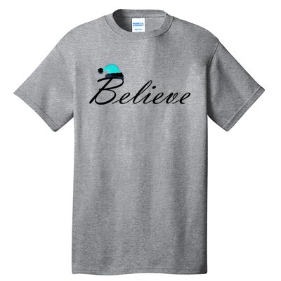 Believe In Santa Cute Christmas Gift Tall T-Shirt