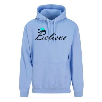 Believe In Santa Cute Christmas Gift Unisex Surf Hoodie