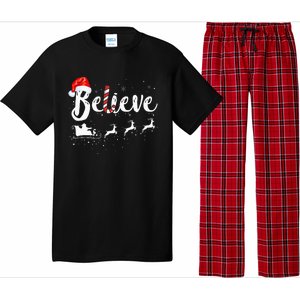 Believe In Santa Claus Believe Christmas Pajama Christmas Pajama Set