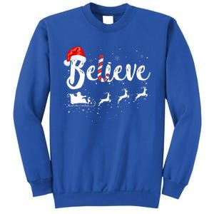 Believe In Santa Claus Believe Christmas Pajama Christmas Sweatshirt