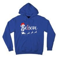 Believe In Santa Claus Believe Christmas Pajama Christmas Tall Hoodie