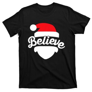 Believe In Santa Claus Faith Cute Merry Christmas Xmas T-Shirt