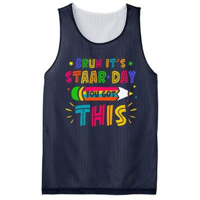 Bruh It’S Staar Day You Got This Test Day Mesh Reversible Basketball Jersey Tank