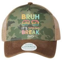 Bruh It's Spring Break 2025 Funny N College Spring Break Legacy Tie Dye Trucker Hat