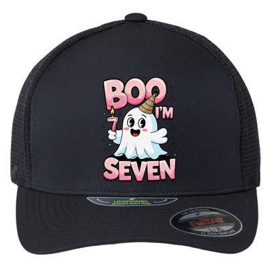 Boo IM Seven Ghost Theme For October Flexfit Unipanel Trucker Cap
